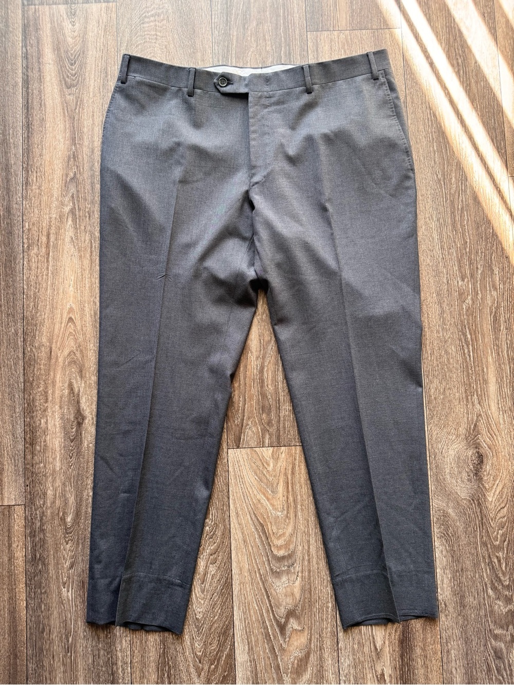 Canali 1934 38x28 Men's Dark Gray Tailored Dress Pants